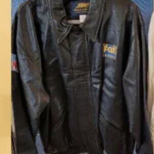 NFL FOX SPORTS Jacket Coat Mens Sz XL RARE Vintage Beautiful Lambskin